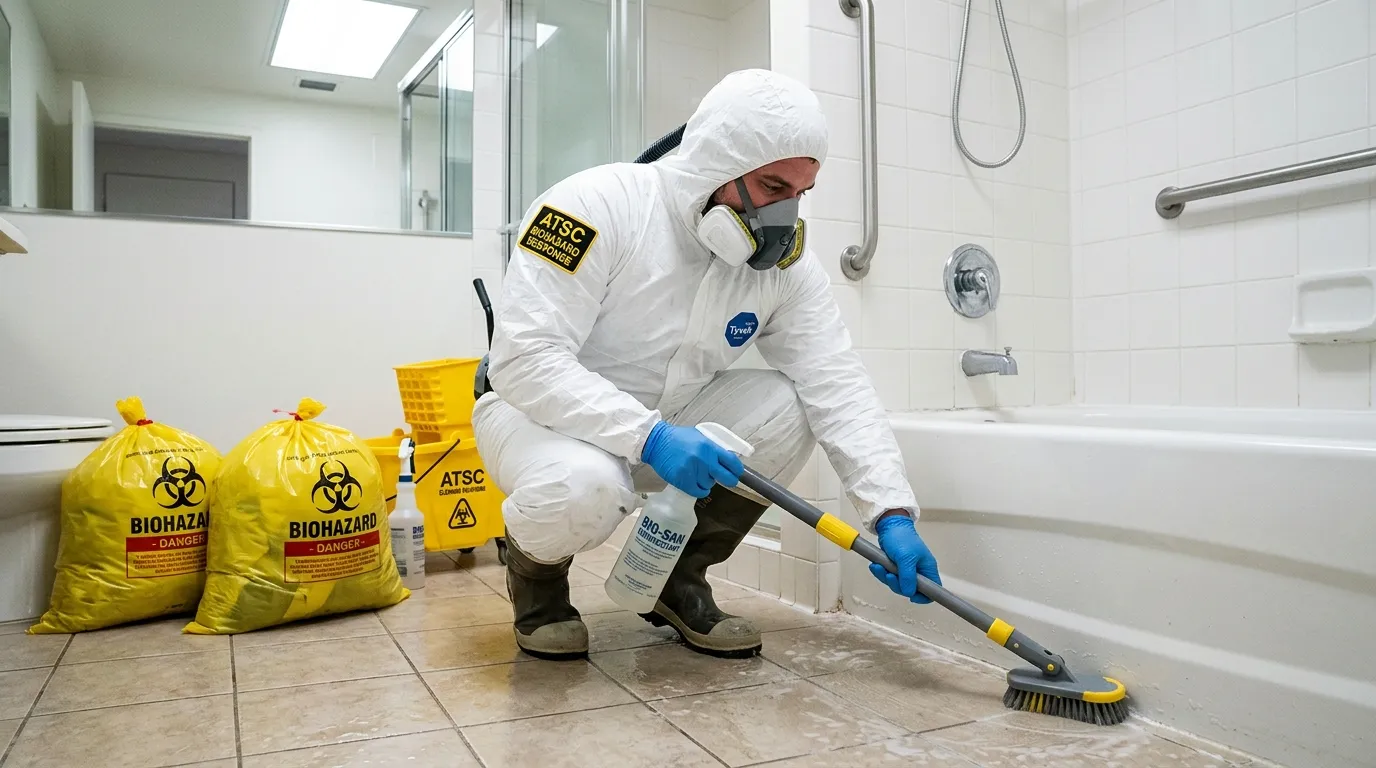 Decontamination equipment deployed for Blood Cleanup in Woodland